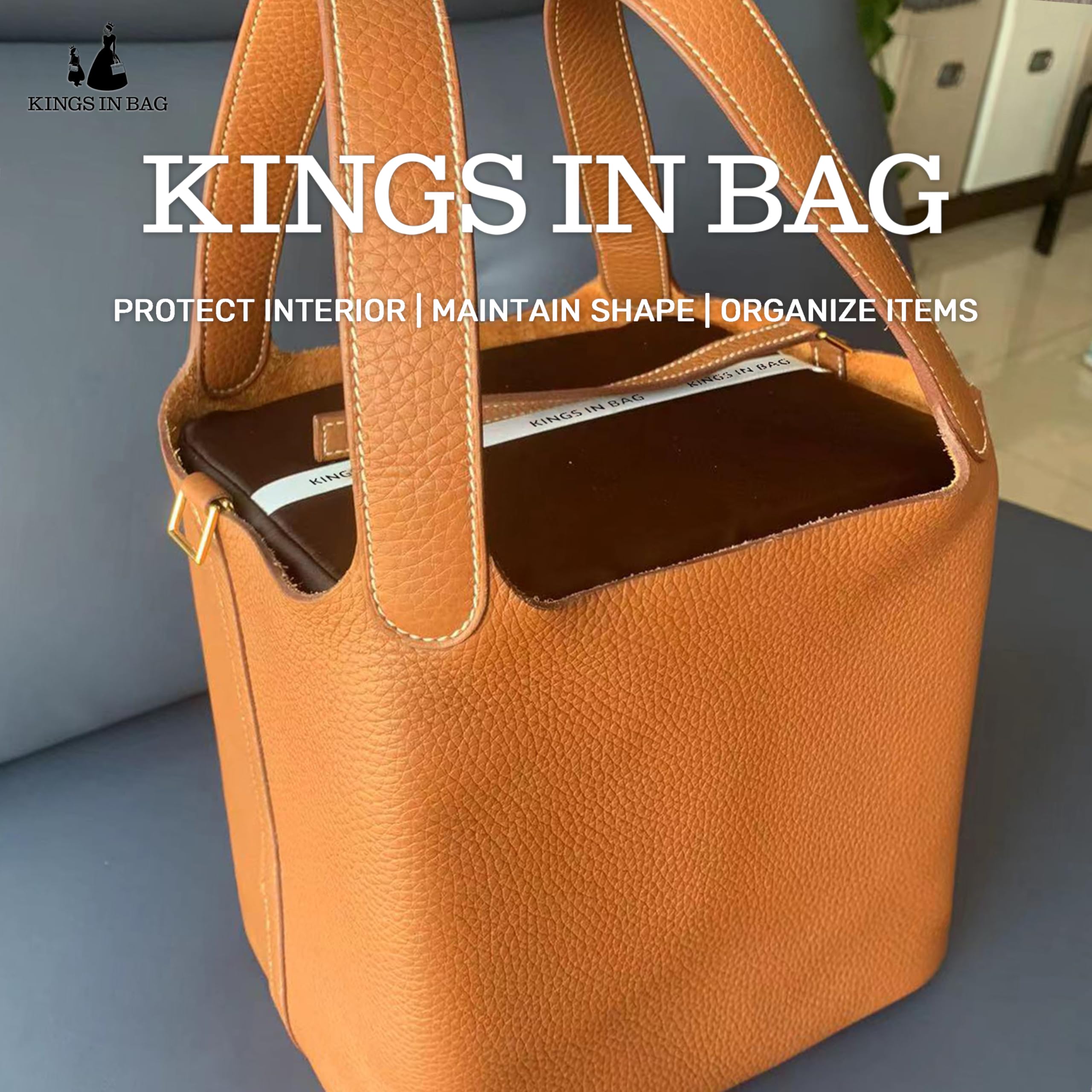 Amazon.co.jp: KINGS IN BAG エルメスピコタン用 バッグピロー サテン